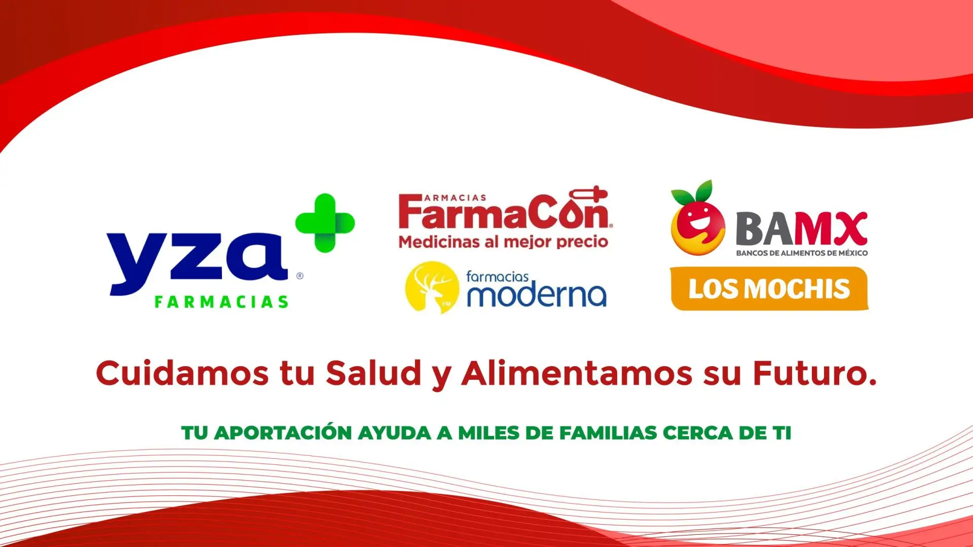 Redondeo de las farmacias Farmacon, Yza y Moderna en beneficio del banco de alimentos de Los Mochis. Un Banco de Todo para Todos